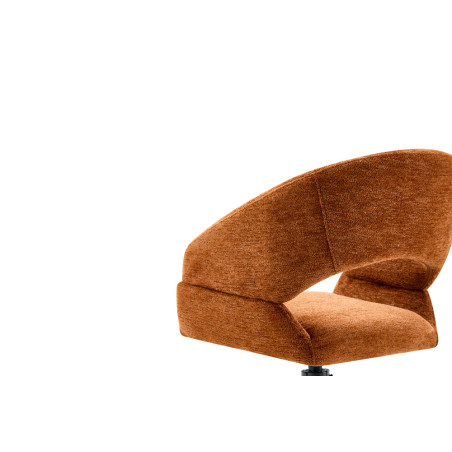 Chaise pivotante AMBROISIE en tissu
