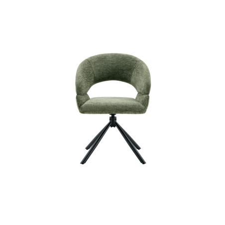 Chaise pivotante AMBROISIE en tissu