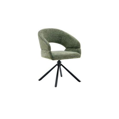 Chaise pivotante AMBROISIE en tissu