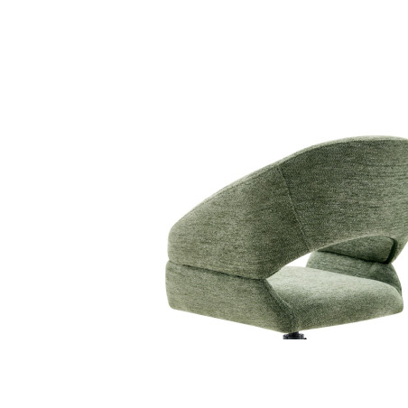 Chaise pivotante AMBROISIE en tissu