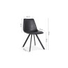 Chaise EMERAUDE en simili cuir