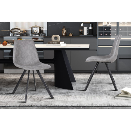 Chaise EMERAUDE en simili cuir