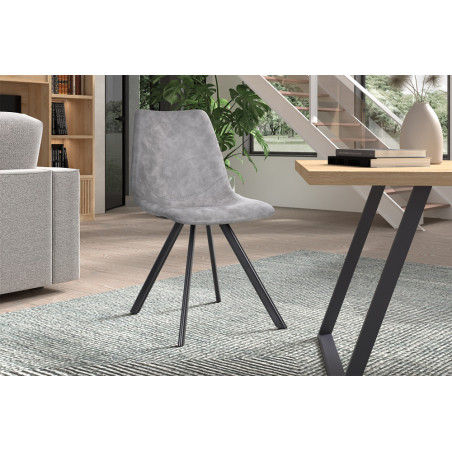 Chaise EMERAUDE en simili cuir
