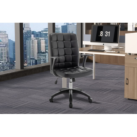 Chaise de bureau LUCARNE en simili cuir