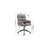 Chaise de bureau AMARANTE en tissu