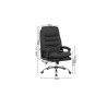Chaise de bureau DOUCEUR en simili cuir
