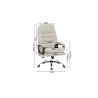 Chaise de bureau DOUCEUR en simili cuir