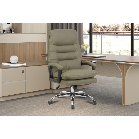 Chaise de bureau DOUCEUR en simili cuir