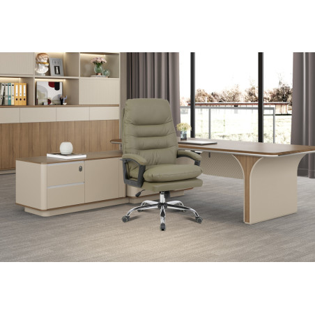 Chaise de bureau DOUCEUR en simili cuir