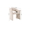 Chaise CHARMILLE en tissu