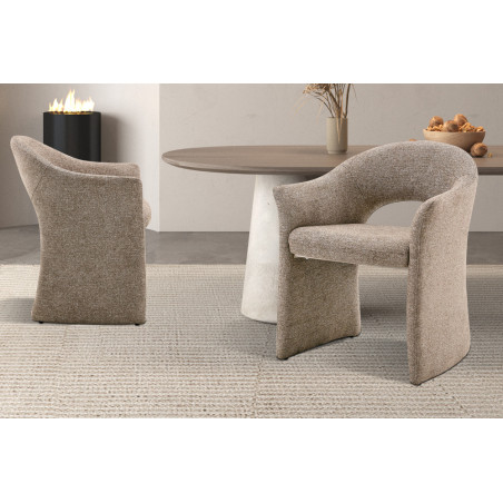 Chaise CHARMILLE en tissu