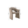Chaise CHARMILLE en tissu