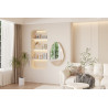Miroir 80 x 50 cm RAMURE en décor chêne vieilli