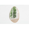 Miroir 80 x 50 cm RAMURE en décor chêne vieilli