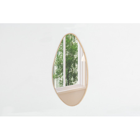 Miroir 80 x 50 cm RAMURE en décor chêne vieilli