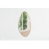 Miroir 80 x 50 cm RAMURE en décor chêne vieilli