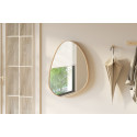 Miroir 80 x 60 cm ROSACE en décor chêne vieilli