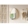Miroir 80 x 60 cm ROSACE en décor chêne vieilli