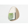 Miroir 80 x 60 cm ROSACE en décor chêne vieilli