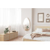 Miroir 80 x 50 cm ROMARIN en décor chêne vieilli