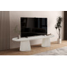 Meuble TV 160 cm FALAISE aux formes organiques effet ciment