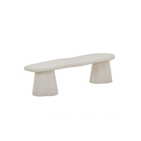 Meuble TV 160 cm FALAISE aux formes organiques effet ciment