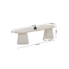 Meuble TV 160 cm FALAISE aux formes organiques effet ciment