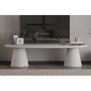Meuble TV 160 cm TERRACINA effet ciment écru