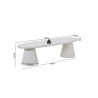 Meuble TV 160 cm TERRACINA effet ciment écru