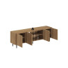 Meuble TV 170 cm KUMO en décor chêne naturel