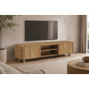 Meuble TV 170 cm MARELLE en décor chêne naturel