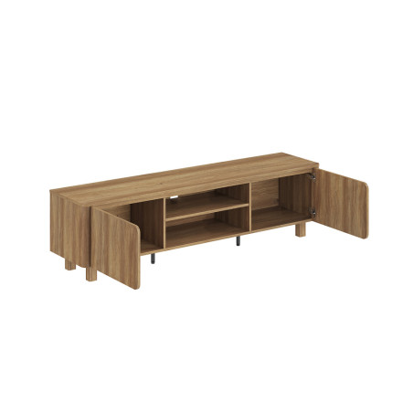 Meuble TV 170 cm MARELLE en décor chêne naturel