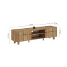 Meuble TV 170 cm MARELLE en décor chêne naturel