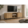 Meuble TV 170 cm FLORALIE en décor chêne naturel