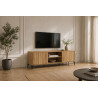 Meuble TV 170 cm FLORALIE en décor chêne naturel