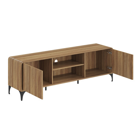 Meuble TV 170 cm FLORALIE en décor chêne naturel