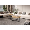 Set de 2 tables basses PALOMA en décor chêne vieilli