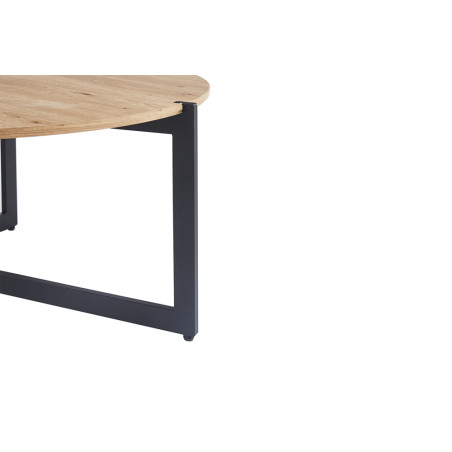 Set de 2 tables basses PALOMA en décor chêne vieilli