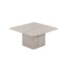 Set de 2 tables basses BAMBOU en décor travertin beige