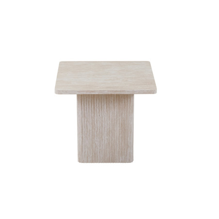 Set de 2 tables basses BAMBOU en décor travertin beige