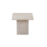 Set de 2 tables basses BAMBOU en décor travertin beige