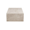 Table basse 120 x 70 cm JACINTHE en décor travertin beige