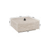 Table basse 90 x 90 cm JONQUILLE en décor travertin beige