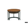 Set de 2 tables basses GALET en manguier massif