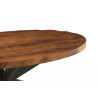 Table basse ovale 130 x 70 cm MAGNOLIA en manguier massif