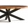 Table basse ovale 130 x 70 cm MAGNOLIA en manguier massif
