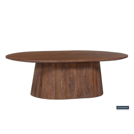 Table basse ovale 120 cm MANGALA en manguier massif