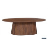 Table basse ovale 120 cm MANGALA en manguier massif