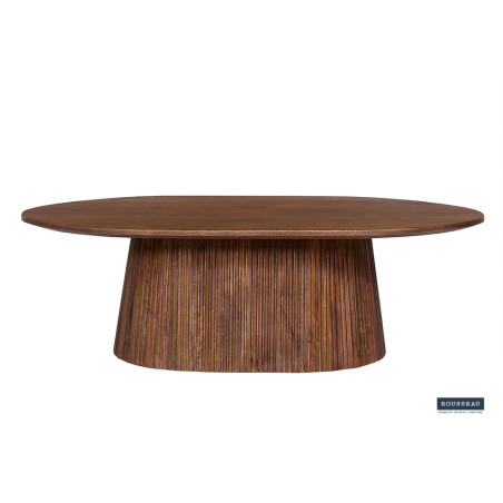 Table basse ovale 120 cm MANGALA en manguier massif