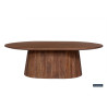 Table basse ovale 120 cm MANGALA en manguier massif